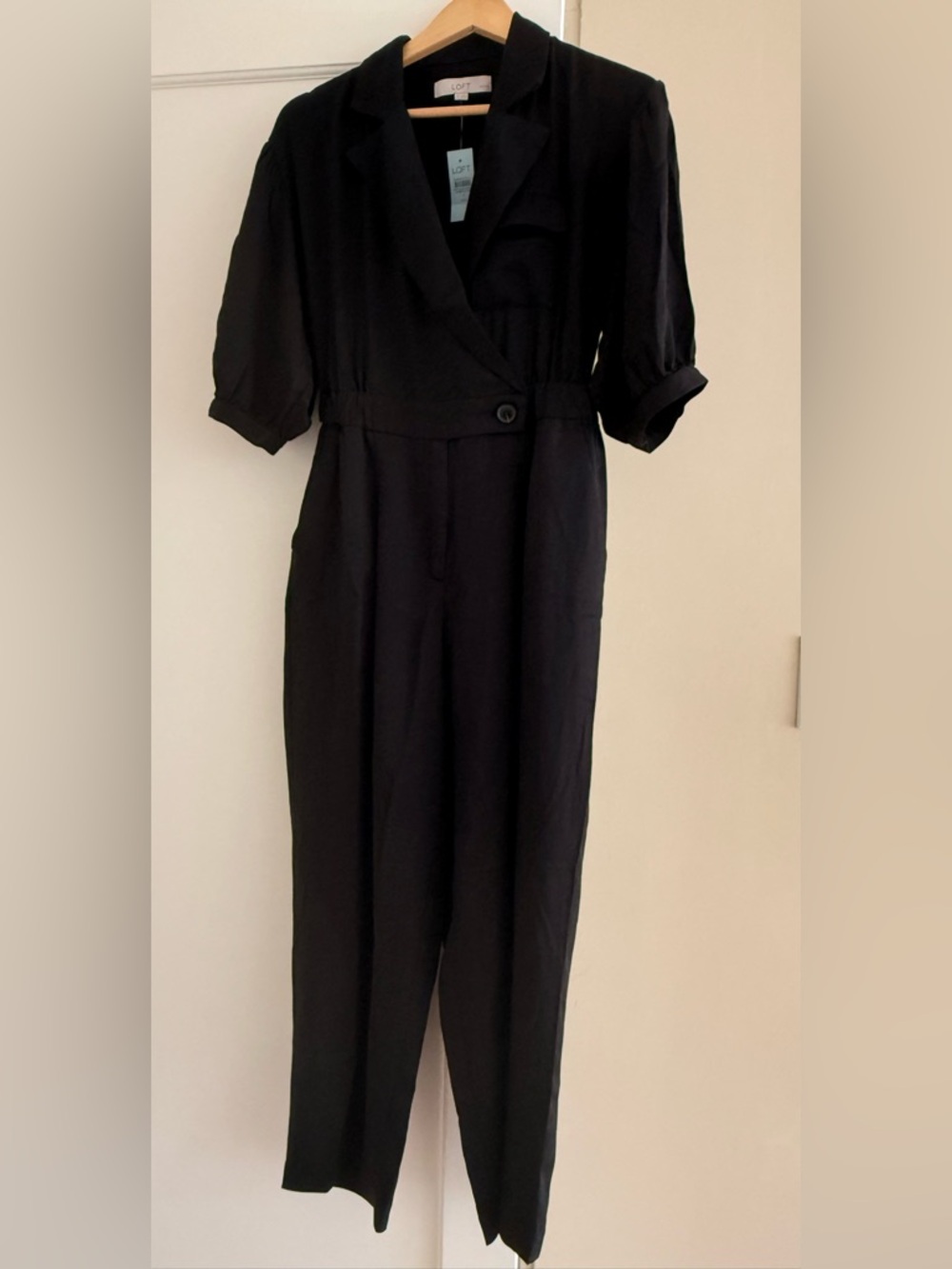 Petite Black Jumpsuit - Women's One-Piece - Picture 4 of 4